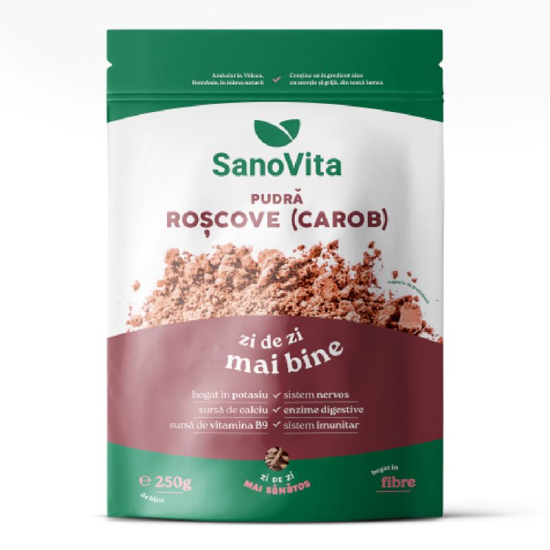 SUPLIMENTE ALIMENTARE - Pudra de roscove, punga cu zipper, 250 g