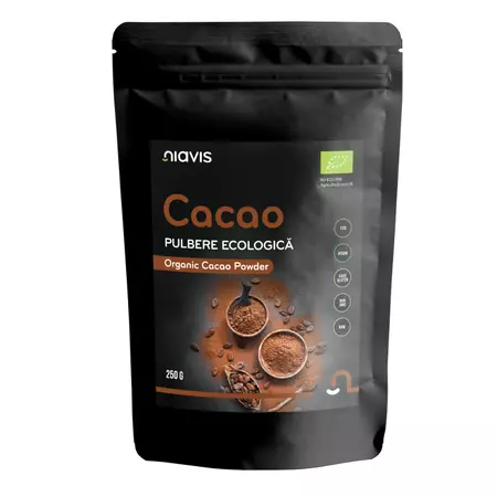 SUPLIMENTE ALIMENTARE - Pulbere de cacao Bio, 250 g