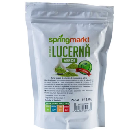 SUPLIMENTE ALIMENTARE - Pulbere de lucerna verde, 250g