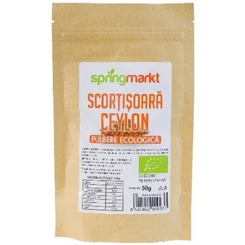 SUPLIMENTE ALIMENTARE - Pulbere de scortisoara Ceylon ecologica, 50g