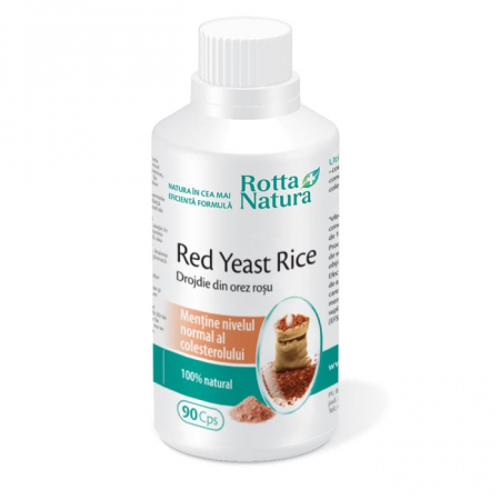 SUPLIMENTE ALIMENTARE - Red yeast rice(drojdie din orez rosu) 635mg 90cps - Rotta Natura