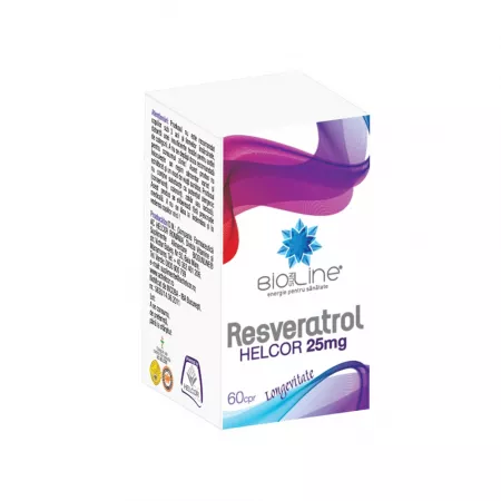 IMUNITATE - Resveratrol 25mg, 60 comprimate, Helcor