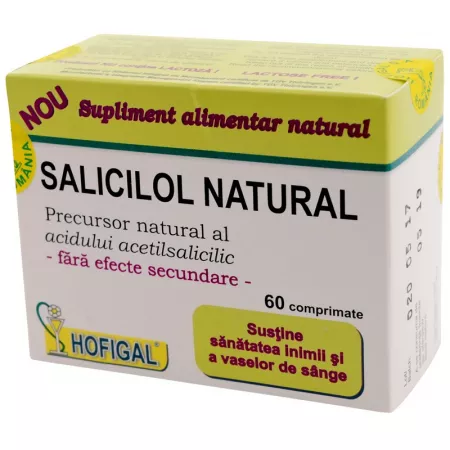 SUPLIMENTE ALIMENTARE - Salicilol Natural, 60 tablete, Hofigal