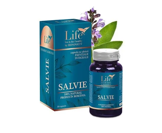 TINCTURI SI ULEIURI - Salvie Capsule cu Uleiuri Esentiale 30 capsule