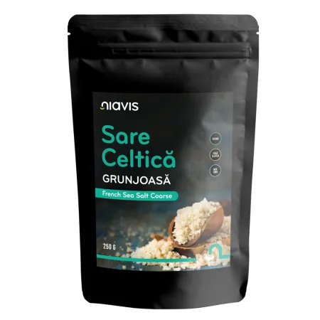 SUPLIMENTE ALIMENTARE - Sare celtica grunjoasa, 250 g, Niavis