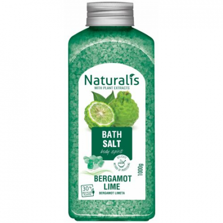 COSMETICE - Sare de baie BERGAMOT & LIME 1000g NATURALIS