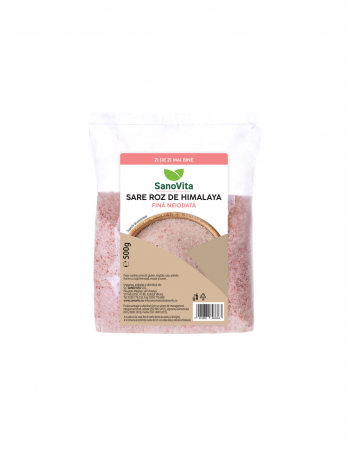 SUPLIMENTE ALIMENTARE - sare roz de himalaya fină 500 g