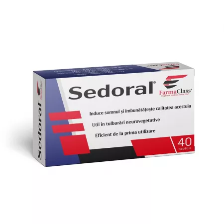 SUPLIMENTE ALIMENTARE - Sedoral, 40 capsule