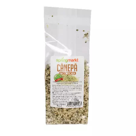 ALIMENTARE - Seminte de canepa decorticata, 100 g, Spring Markt