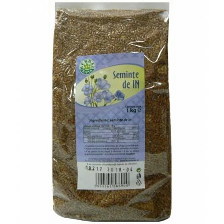 SUPLIMENTE ALIMENTARE - Seminte de In, 1 kg