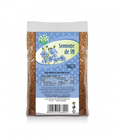 SUPLIMENTE ALIMENTARE - Seminţe de In-100g