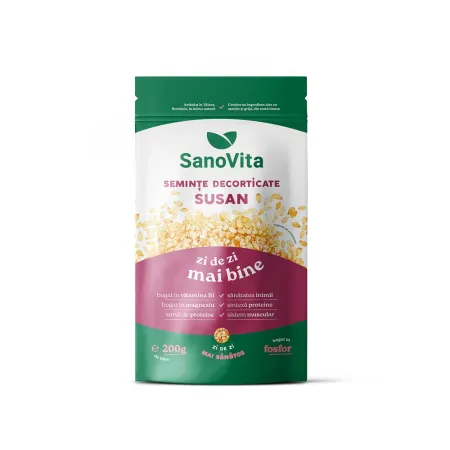 ALIMENTARE - Seminte de susan decorticate, 200 g, Sanovita