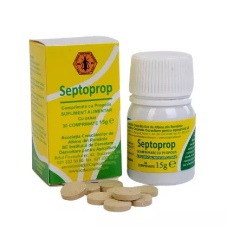 SUPLIMENTE ALIMENTARE - Septoprop, 30 comprimate, Institutul Apicol