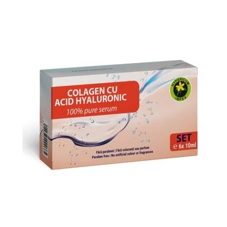 COSMETICE - Ser Colagen Peptide cu Acid Hialuronic (6 fiole x10ml)