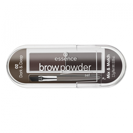 COSMETICE - Set pentru sprancene dark & deep 02 Brow Powder, 2.3 g
