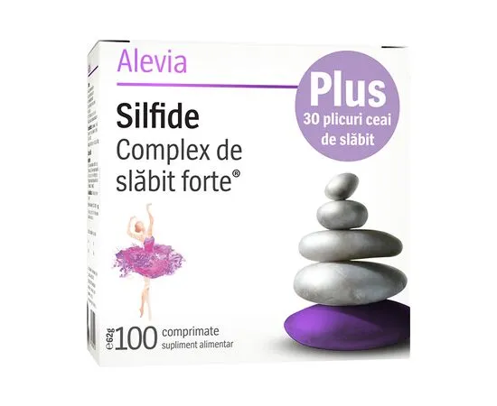 SUPLIMENTE PENTRU SLABIT - Silfide Complex de slăbit forte 100 comprimate + Ceai de slăbit 30 plicuri