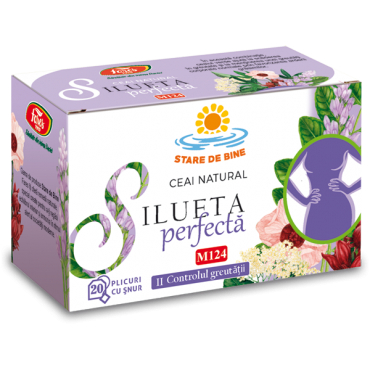 SUPLIMENTE ALIMENTARE - Silueta perfectă 2 – controlul greutății, M124, ceai la plic