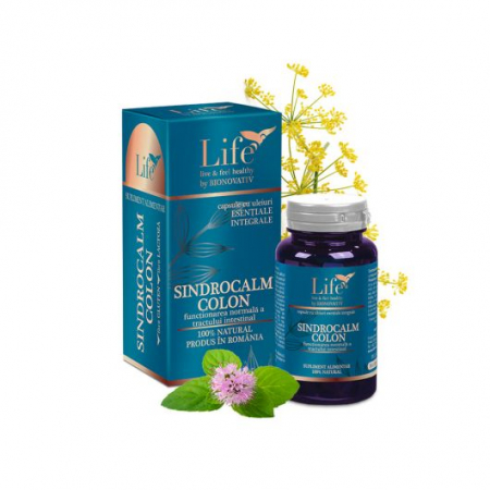 AFECTIUNI INTESTINALE - Sindrocalm Colon (Capsule cu Uleiuri Esentiale) 30cps