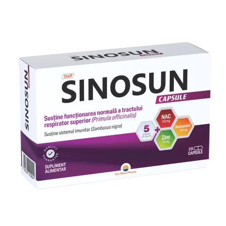 SUPLIMENTE ALIMENTARE - Sinosun, 30 capsule