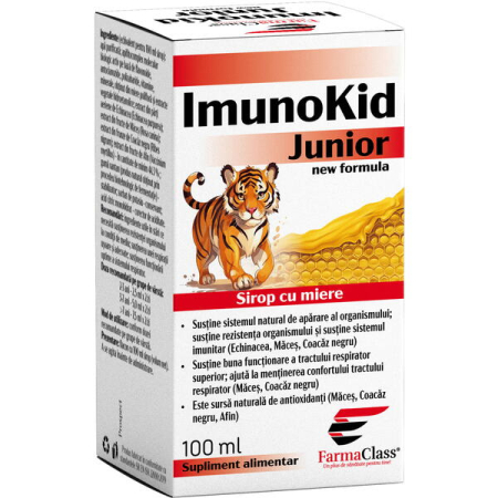 IMUNITATE - Sirop cu Miere Imunokid Junior 100ml FARMACLASS