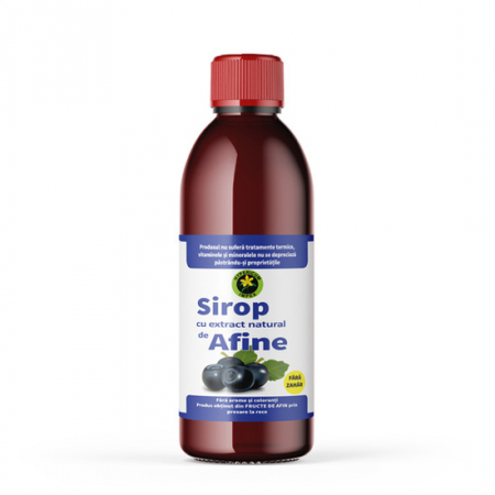 SUPLIMENTE ALIMENTARE - Sirop de afine fara zahar, 500ml