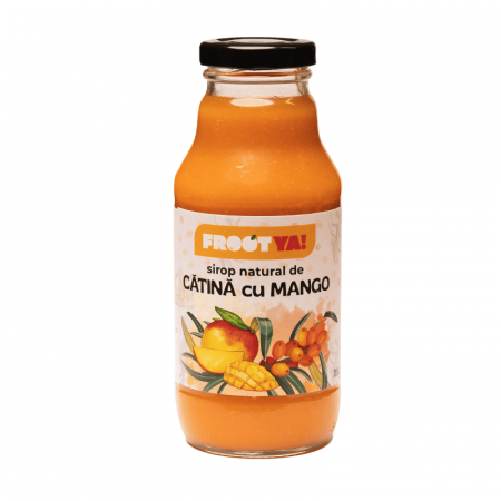 SUPLIMENTE ALIMENTARE - Sirop de Catina cu Mango 100% Natural, 330ml - Presat la Rece, Fara Conservanti
