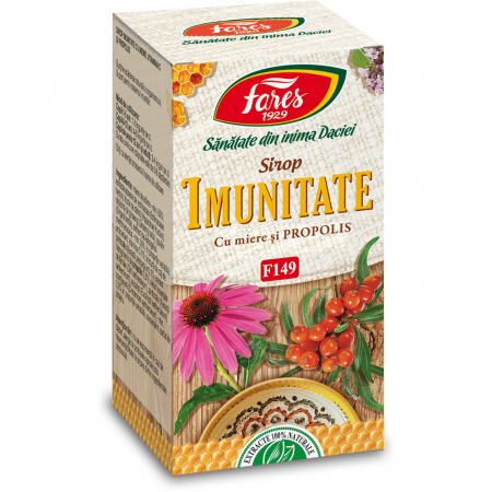 SUPLIMENTE ALIMENTARE - Sirop imunitate cu miere si propolis, F149, 100 ml