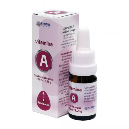 SUPLIMENTE ALIMENTARE - Solutie orala Vitamina A, 10 ml, Renans