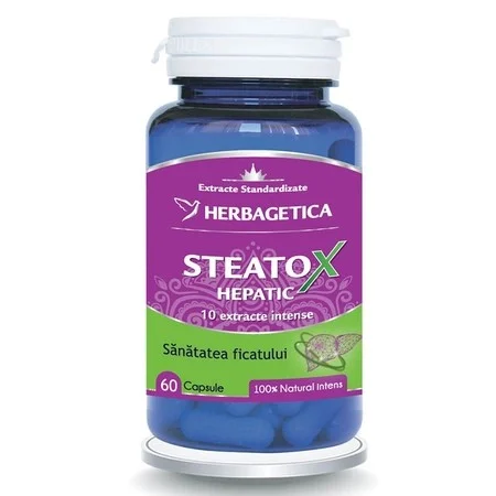 AFECTIUNI HEPATO-BILIARE - Steatox Hepatic, 60 capsule