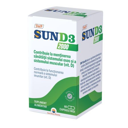 ARTICULATII OASE MUSCHI - Sun-D3, 60 capsule, Sun Wave Pharma