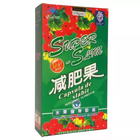 SUPLIMENTE PENTRU SLABIT - SuperSlim capsule de slabit, 30 capsule