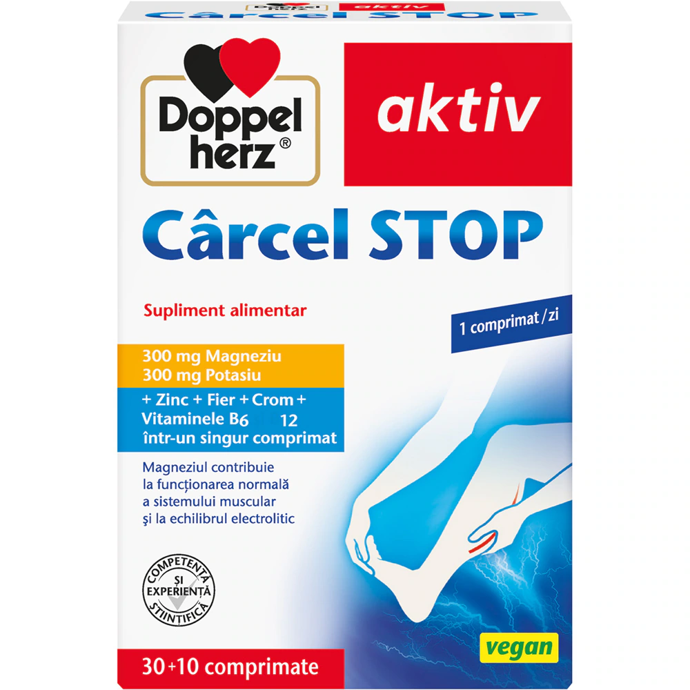 CIRCULATIA SANGELUI - Supliment alimentar Aktiv Carcel STOP, 30 + 10 comprimate