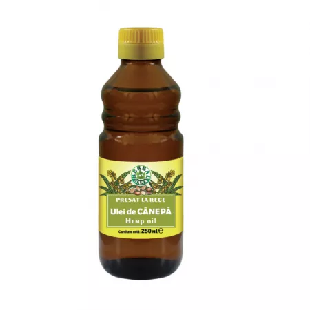 SUPLIMENTE ALIMENTARE - Ulei de canepa presat la rece, 250 ml, Herbal Sana