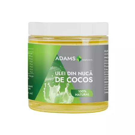 COSMETICE - Ulei de cocos, 250 ml, Adams