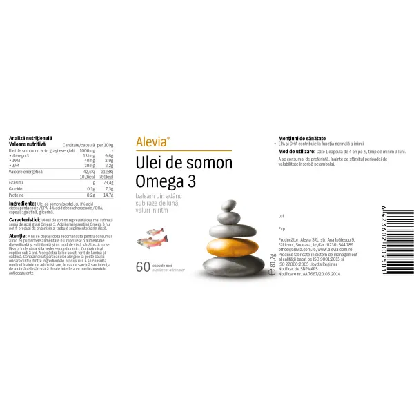 Ulei de somon Omega 3- 60 capsule [1]