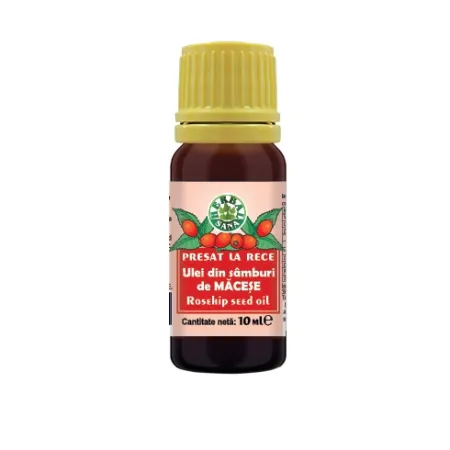 COSMETICE - Ulei din samburi de Macese presat la rece, 10 ml, Herbavit