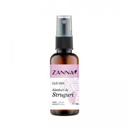 COSMETICE - Ulei din samburi de struguri, 50 ml, Zanna