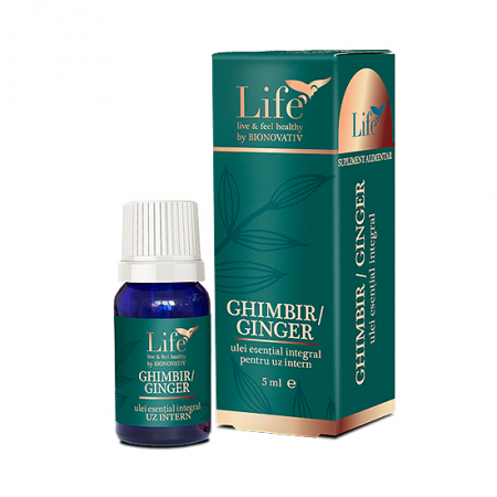 TINCTURI SI ULEIURI - Ulei esential integral de Ghimbir, 5 ml