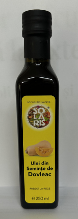 SUPLIMENTE ALIMENTARE - ULEI SEMINTE DOVLEAC PRESAT LA RECE 250ml SOLARIS