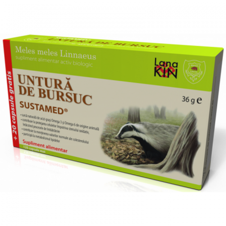 RACEALA SI GRIPA - Untura de bursuc, capsule moi 36g