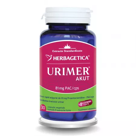 AFECTIUNI URINARE - Urimer Akut ,30 capsule