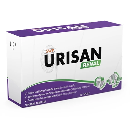 AFECTIUNI URINARE - Urisan Renal, 30 capsule, Sun Wave Pharma