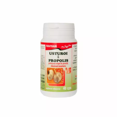 IMUNITATE - Usturoi si Propolis, 40 capsule, Favisan