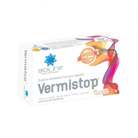 SUPLIMENTE ALIMENTARE - Vermistop , 30 Comprimate