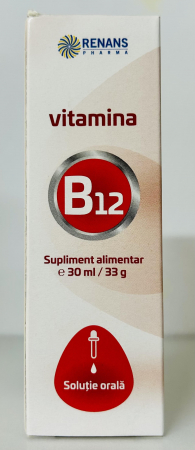 SUPLIMENTE ALIMENTARE - Vitamina B12 solutie orala, 1000CG/ml, 30 ml, Renans