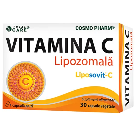 Vitamine si Minerale - Vitamina C Lipozomala, 30 capsule, Cosmopharm