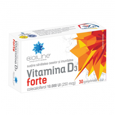 SUPLIMENTE ALIMENTARE - Vitamina D3 Forte, 30 comprimate