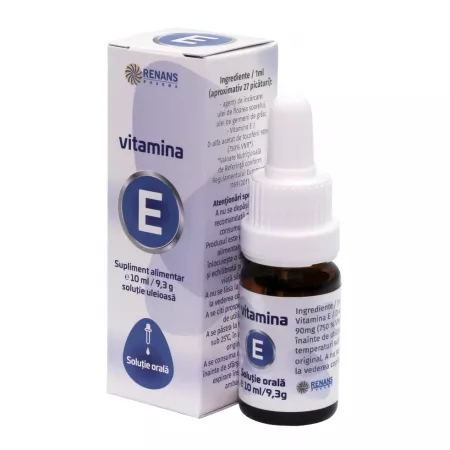 SUPLIMENTE ALIMENTARE - Vitamina E, solutie orala, 10 ml, Renans