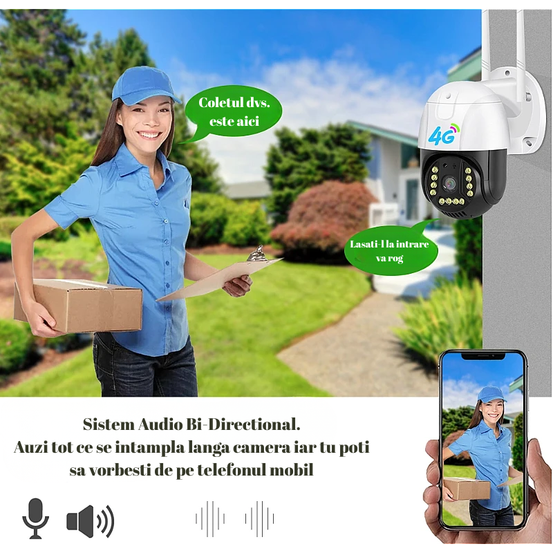 Camera supraveghere 4G Navoro V380 P12 3MP exterior [3]