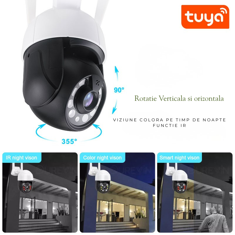 Camera supraveghere WiFi Navoro Tuya 5MP exterior [5]